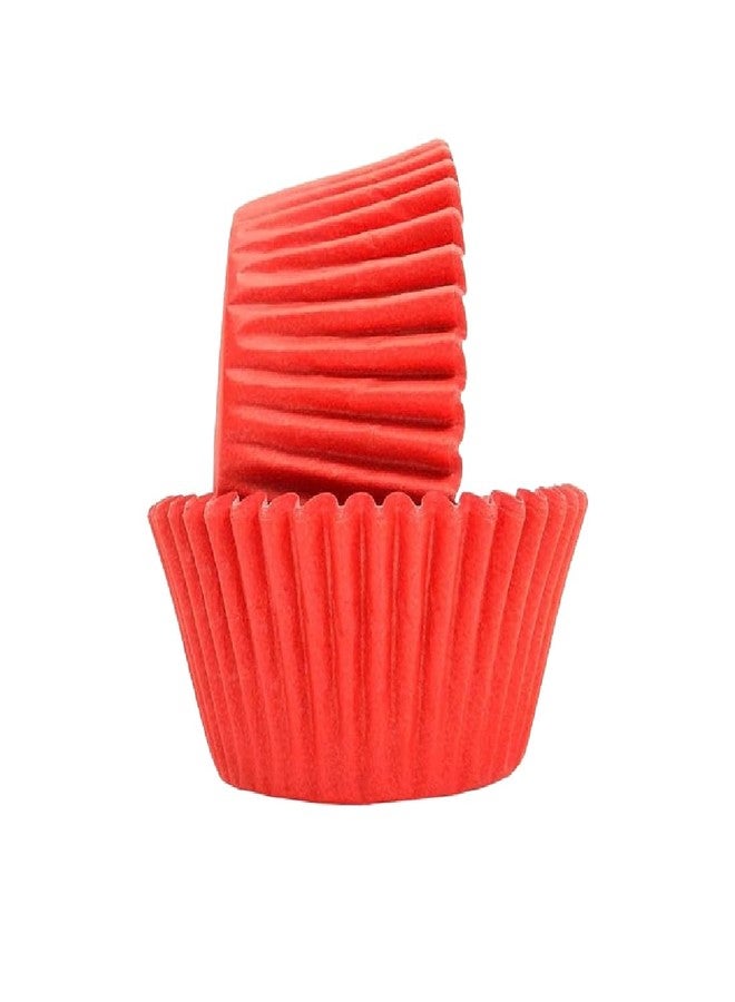 Regency Wraps Greaseproof Professional Grade Baking Cups, Pack of 40, Standard Liners, Red Solid, for Cupcakes, Muffins, Candy, Non Stick - Image 1