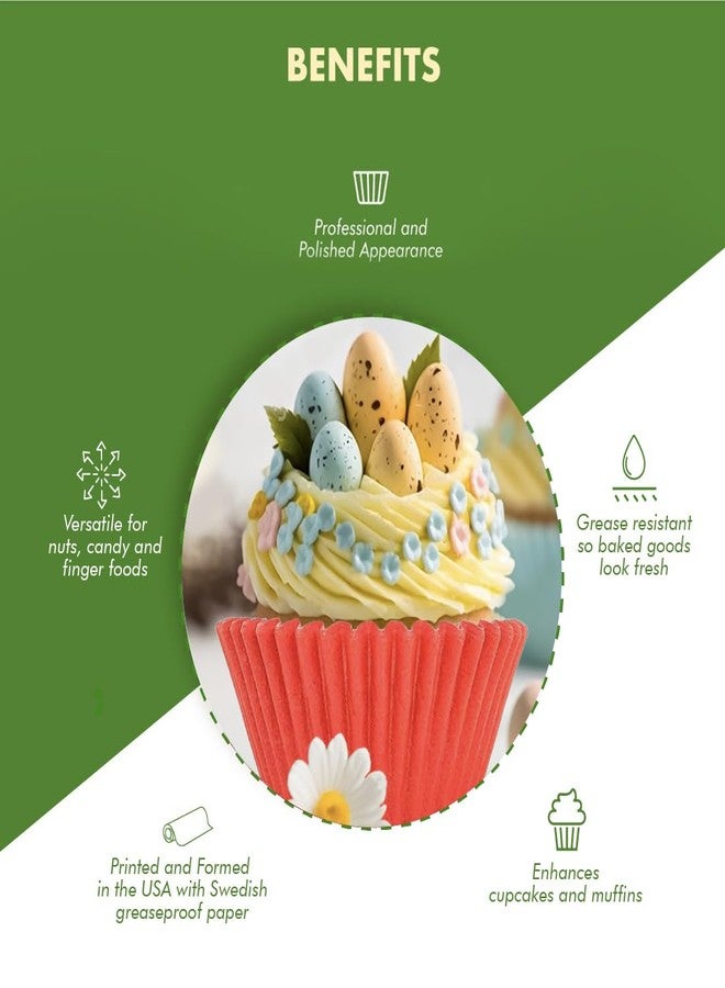 Regency Wraps Greaseproof Professional Grade Baking Cups, Pack of 40, Standard Liners, Red Solid, for Cupcakes, Muffins, Candy, Non Stick - Image 4