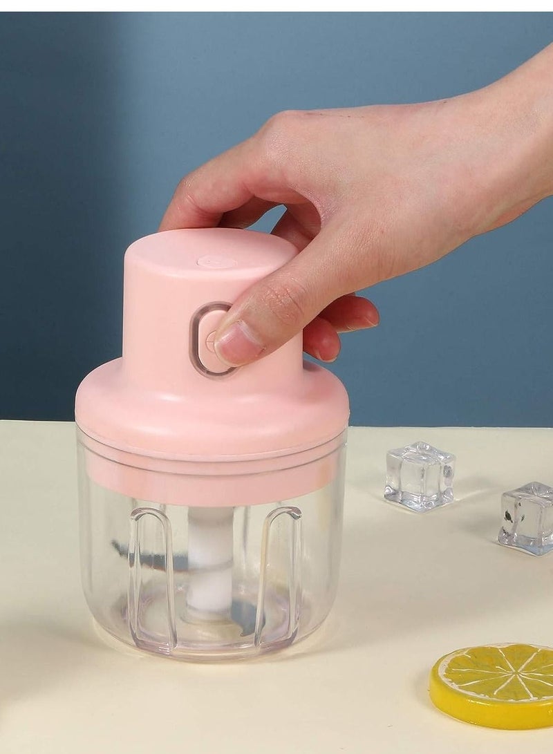 Truly Electric Garlic Chopper, Mini Food Chopper, Rechargeable USB Meat Grinder for Chilli Pepper Onion Vegetable Fruits  - Image 1