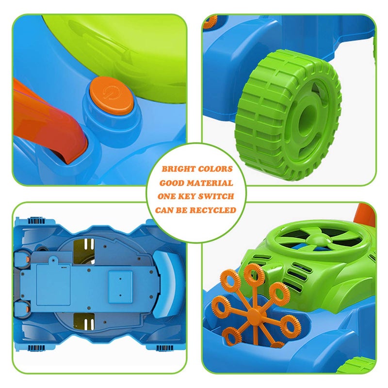 Lydaz Bubble Lawn Mower for Toddlers 1-3, Outdoor Bubble Blower Machine for 1 Year Old Boys Toy Gifts, Kids Push Summer Outside Garden Toys, Halloween Birthday Gifts for Preschool Baby Boys Age 1 2 3 - Image 4