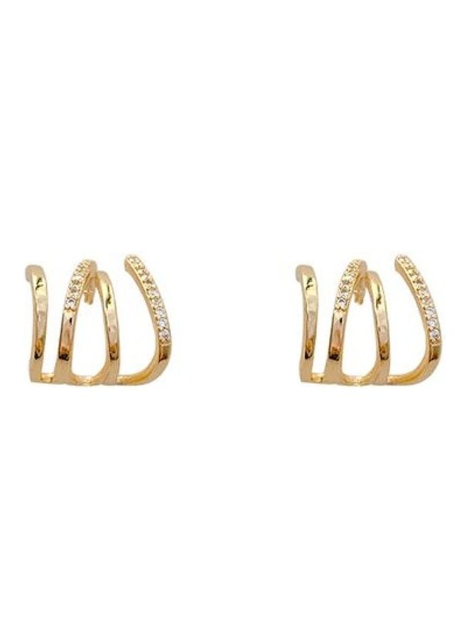 NIBEMINENT Half Moon Curved Micro Earrings Set - Image 1