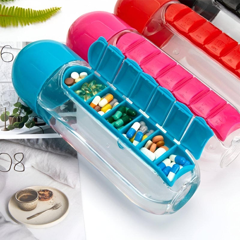 Medicine Organizer Acrylic Bottle Holder, Clear Storage Rack for Pills Vitamins Supplements, Countertop Medication Stand, Home Bathroom Kitchen Cabinet - Image 4