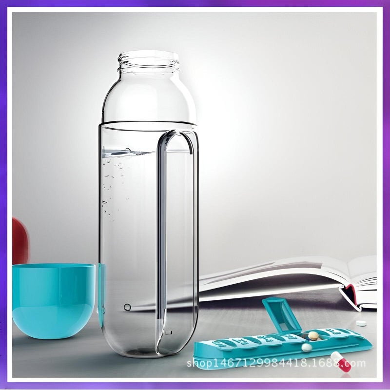 Medicine Organizer Acrylic Bottle Holder, Clear Storage Rack for Pills Vitamins Supplements, Countertop Medication Stand, Home Bathroom Kitchen Cabinet - Image 2