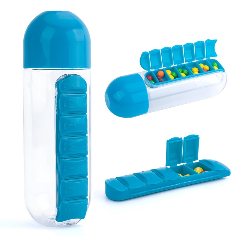 Medicine Organizer Acrylic Bottle Holder, Clear Storage Rack for Pills Vitamins Supplements, Countertop Medication Stand, Home Bathroom Kitchen Cabinet - Image 1