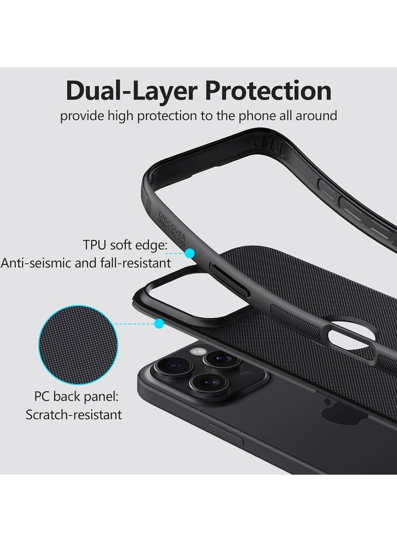 Nillkin Case Cover Super Frosted Pro  With Logo CutOut  Anti-Scratch & Slip  For Iphone 16 Pro Max (Black) - Image 2