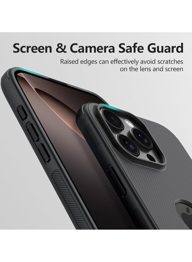 Nillkin Case Cover Super Frosted Pro  With Logo CutOut  Anti-Scratch & Slip  For Iphone 16 Pro Max (Black) - Image 4