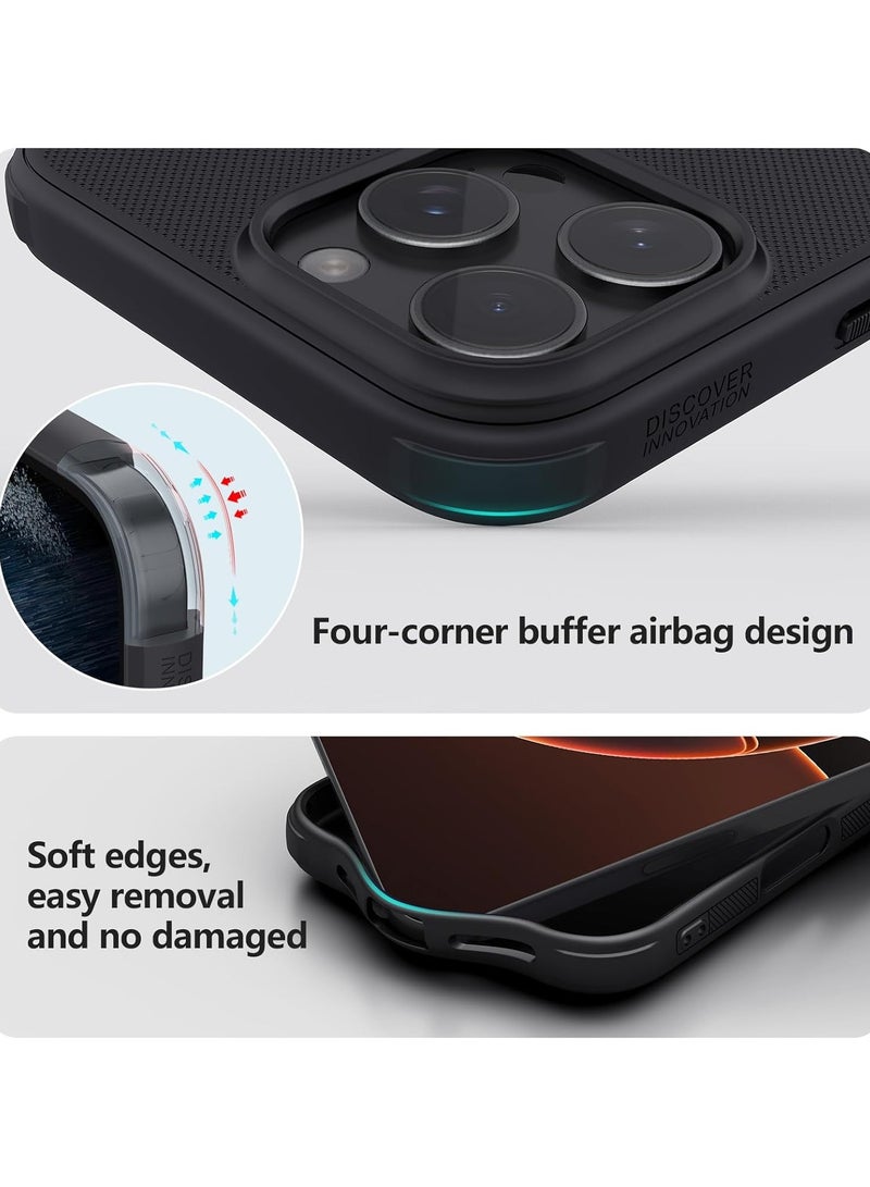 Nillkin Case Cover Super Frosted Pro  With Logo CutOut  Anti-Scratch & Slip  For Iphone 16 Pro Max (Black) - Image 5