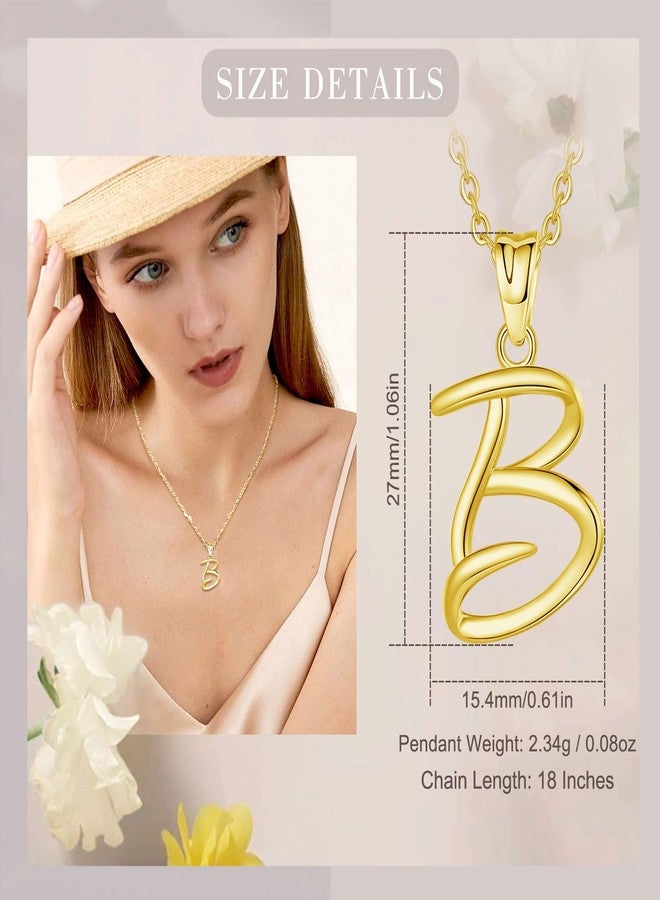 EUDORA Sterling Silver Initial Necklaces for Women, Classic 26 Letter Neckless Gifts for Girls, Sister, Mother Daughter, 18 inch Chain, 0.61 * 1.06 inches, Sterling Silver, No Gemstone - Image 3