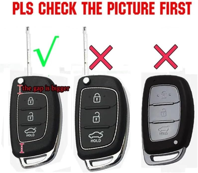 QASULER Silicone Key Case Cover for Hyundai - Image 3