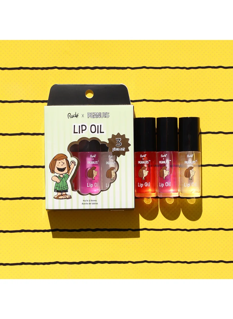 روود Peanuts Lip Oil - 3 Piece Set