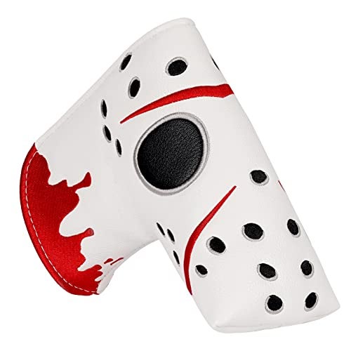 mytag Golf Club Head Covers Blade Putter Cover Hockey Goalie Mask Strong Magnetic Headcovers Strong Protective Golf Club Cover - Image 1