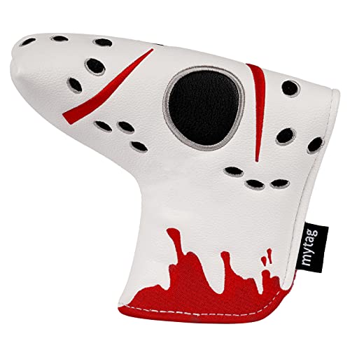 mytag Golf Club Head Covers Blade Putter Cover Hockey Goalie Mask Strong Magnetic Headcovers Strong Protective Golf Club Cover - Image 3