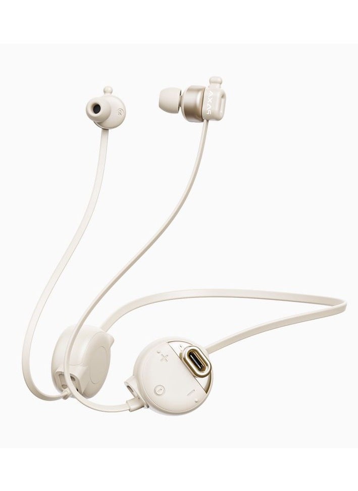Generic PAXA-PA-Y01 Wireless Bluetooth Headphones-Beige  - Image 1
