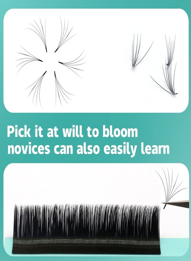 QEELASEE Easy Fan Lashes Blooming Lash Extension Faux Mink Auto Flowering 0.07D Curl Professional Salon 8-15mm Eyelash Extensions (0.07-D-MIX8-15mm) - Image 4