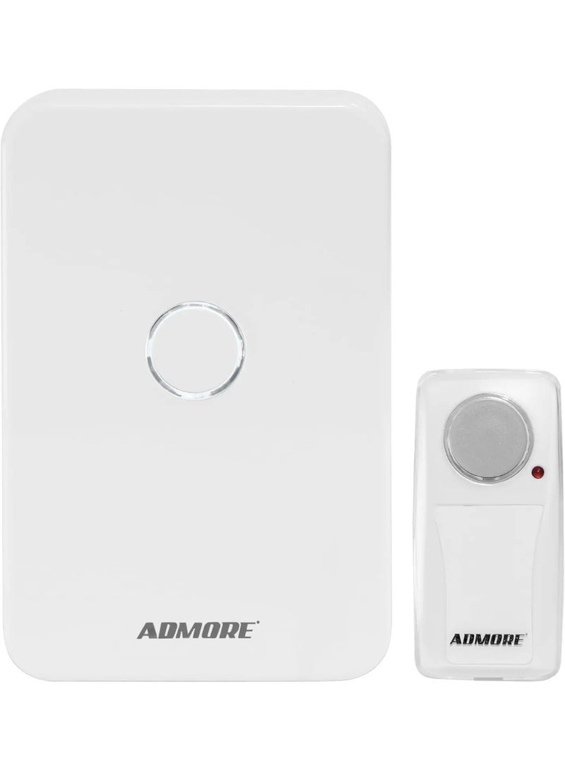 Admore Wireless Doorbell Kit with Remote Transmitter and LED Indicator | 33 Melodies