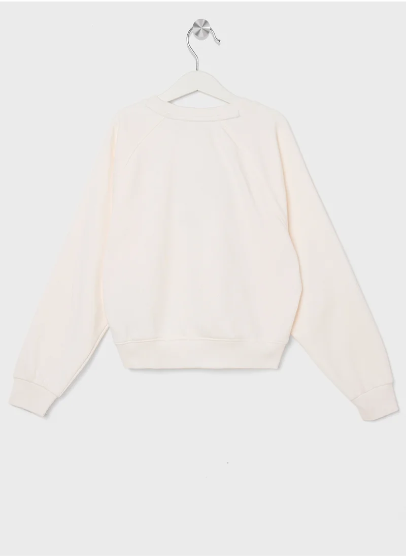 تومي هيلفيغر EMB FLOWER FLEECE CREWNECK