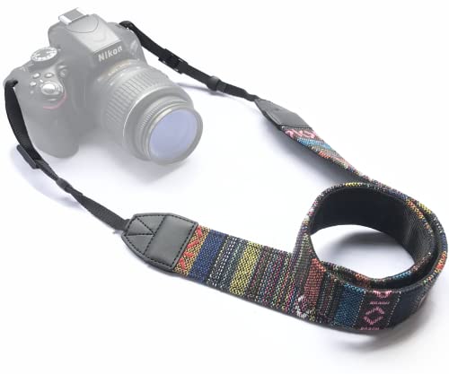 Alled Camera Neck Shoulder Belt Strap,Camera Straps for Women/Men for All DSLR/Nikon/Canon/Sony/Olympus/Samsung (Vintage) - Image 1