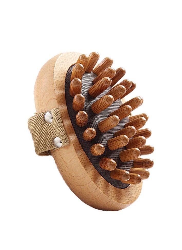 Generic - Handheld Wooden Massager Body Brush,Massager Air Cushion Meridian Brush Through Meridian Tapping Device Bamboo Massage Brush Reduces Cellulite and Relieves Tense Muscles - Image 1