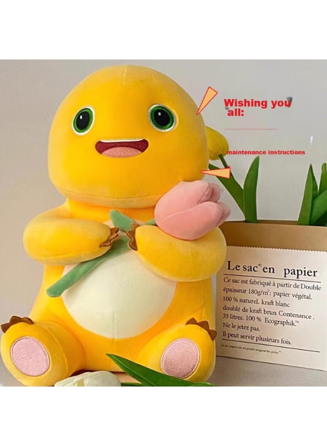 Weltston Plush Toy Doll Stuffed Animal Pillow Cushion Children's Birthday Gift, Xiao Qi And Milk Dragon Figurine 45cm - Image 3