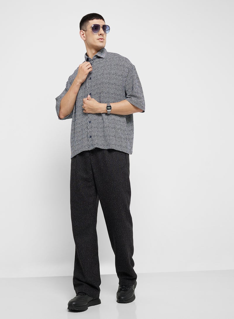 TOPMAN Cropped Button Through Jersey Polo Shirt - Image 4