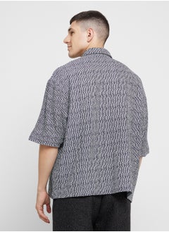 TOPMAN Cropped Button Through Jersey Polo Shirt  - Image 2