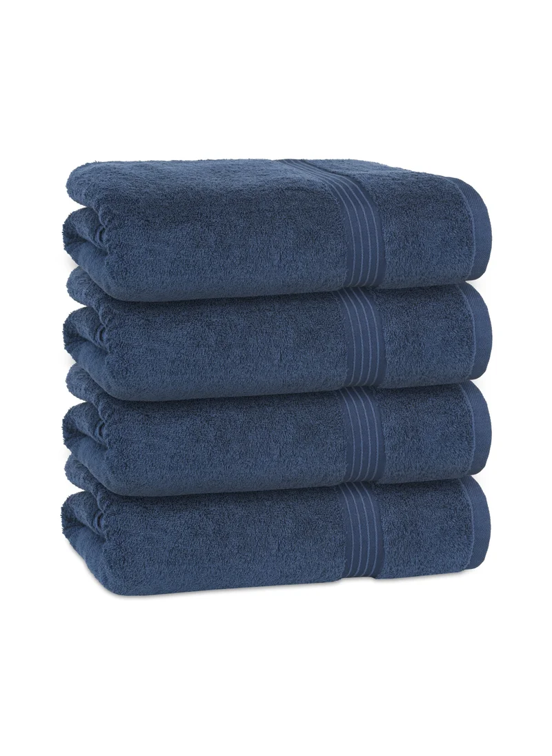 Bliss Casa 4-Piece Bath Towels, 100% Combed Cotton 550 GSM Superior Quality, Quick Dry Highly Absorbent Thick Soft Hotel Towles for Bath And Spa Bathroom Towel Set 70x140cm
