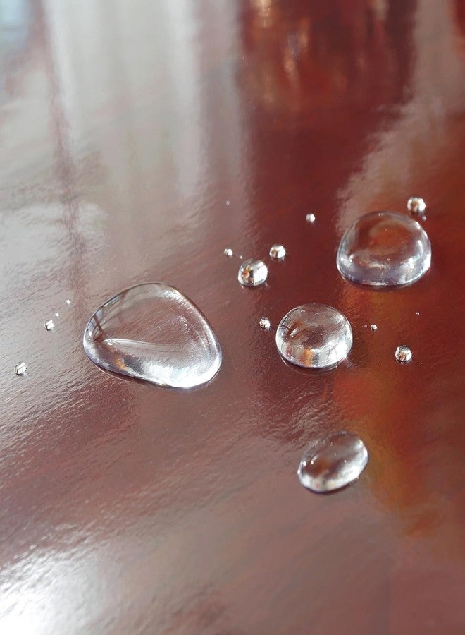 Zollyss Plastic Table Protector Sheet Transparent | Crystal Clear, Vinyl PVC 42 x 60 Inch | Dining Table Cover 6 Seater Waterproof & Oil Spill Proof | for Dining Tables, Parties - Image 4