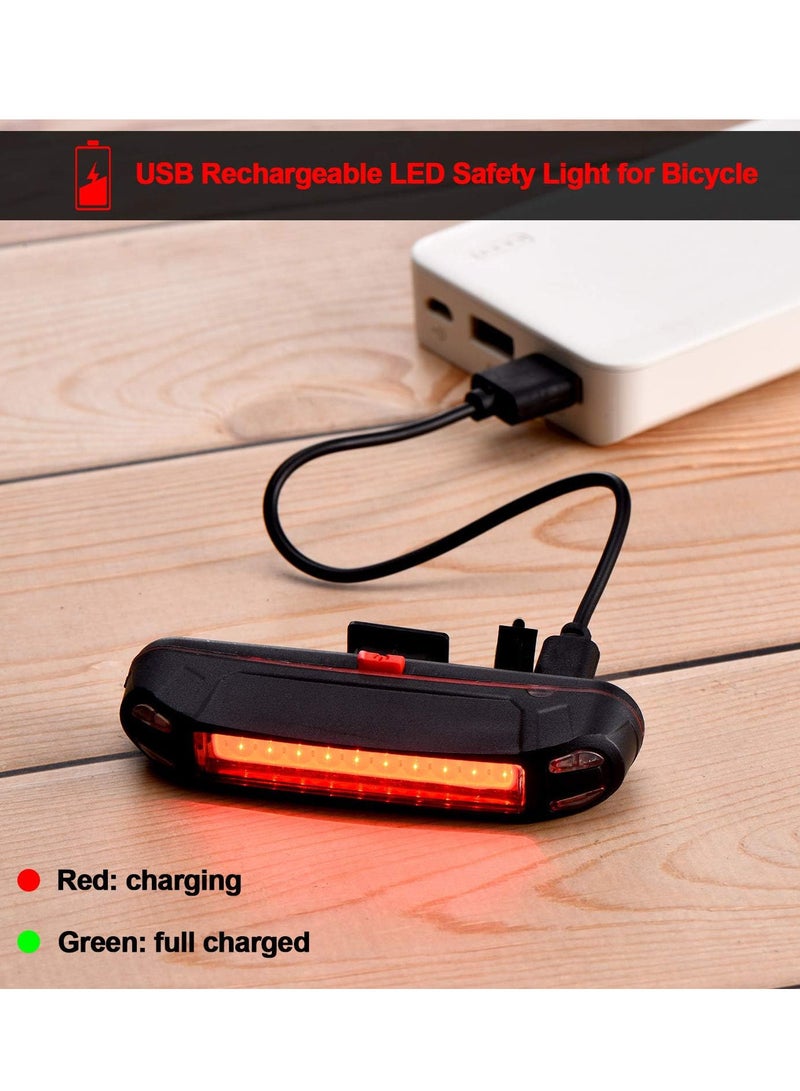 Generic Ultra Bright Bike Tail Light, USB Rechargeable Taillight, Waterproof Bicycle LED Rear Light for Road MTB Mountain Bikes, Easy to Install for Cycling Safety 2Sets  - Image 3