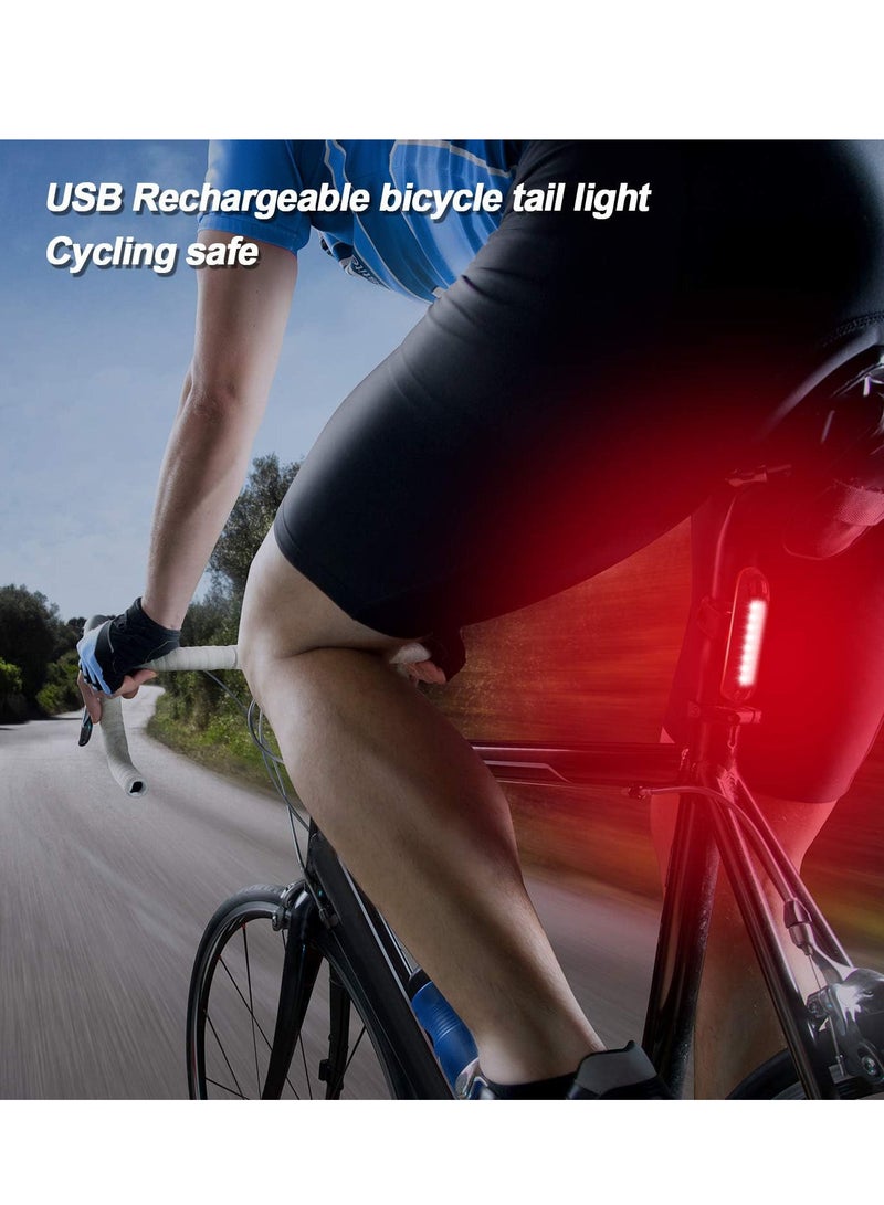 Generic Ultra Bright Bike Tail Light, USB Rechargeable Taillight, Waterproof Bicycle LED Rear Light for Road MTB Mountain Bikes, Easy to Install for Cycling Safety 2Sets  - Image 4