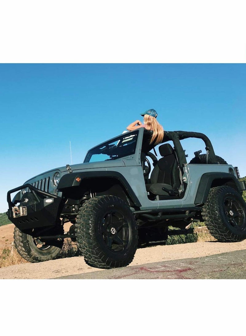 SYOSI Car Roof Hammock, Compatible with Jeep Gladiator JT & Jeep Wrangler YJ, TJ, JK, JKU, JL, JLU 1987-2020 4-Door and 2-Door - Image 3