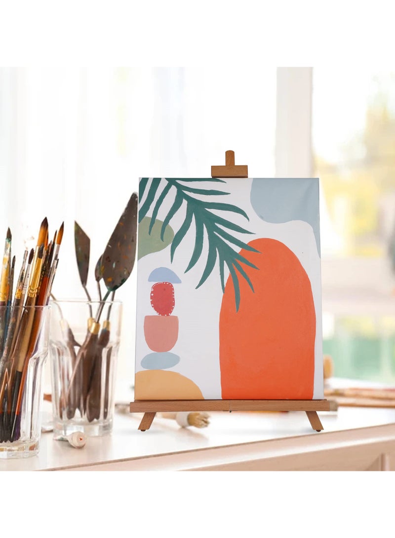 SOLARAE Wooden Easel, Adjustable Beechwood Tripod Display Stand, 31inches High Tabletop Wood Folding Easel, Portable Table Desktop Painting Display Stand, Holds Up to 27inches Canvas - Image 5