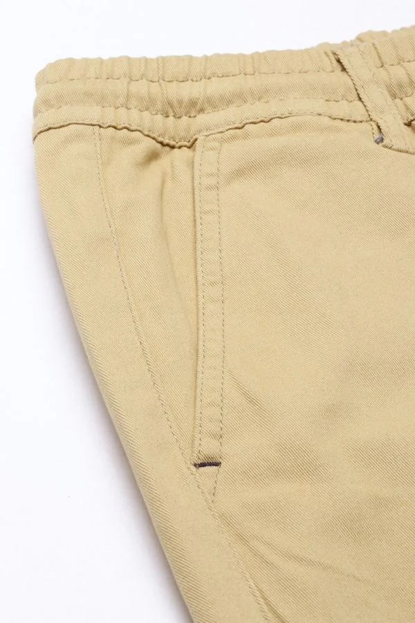 The Indian Garage Co Men Slim Fit Solid Mid-Rise Chinos