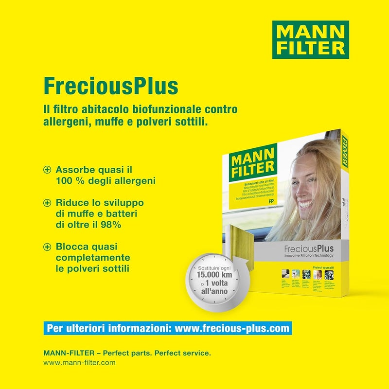 MANN FILTER Mann-Filter FP 26 009 FreciousPlus Cabin Air Filter - Image 5