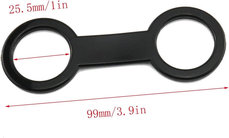 Eoutstanding Silicone Snorkel Keeper 5PCS Black Scuba Diving Silicone Snorkel Mask Holder Eight-Button Clip Lock Kit - Image 2