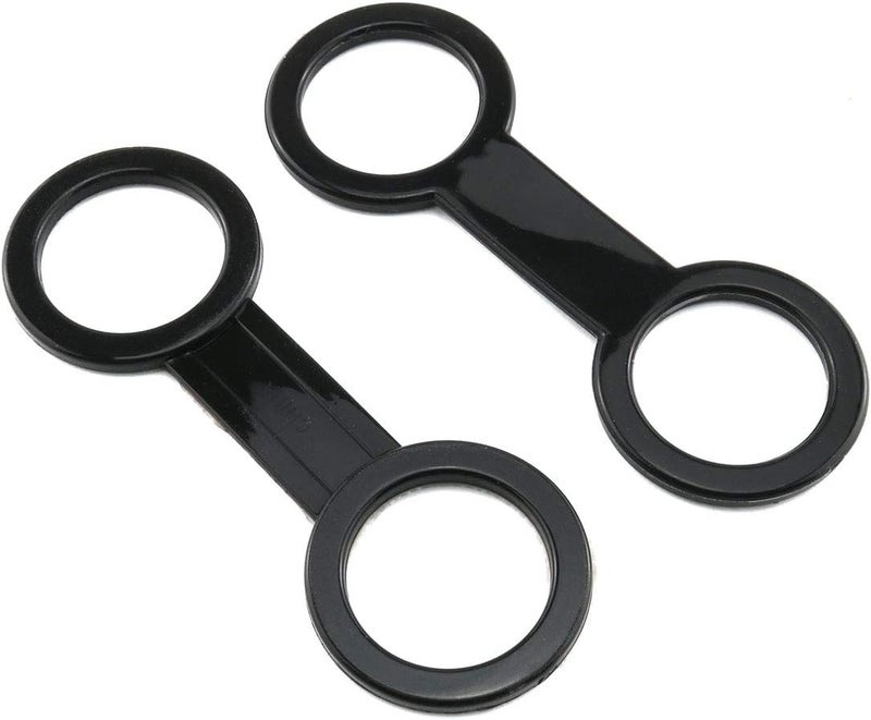 Eoutstanding Silicone Snorkel Keeper 5PCS Black Scuba Diving Silicone Snorkel Mask Holder Eight-Button Clip Lock Kit - Image 3