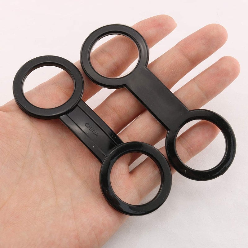 Eoutstanding Silicone Snorkel Keeper 5PCS Black Scuba Diving Silicone Snorkel Mask Holder Eight-Button Clip Lock Kit - Image 4