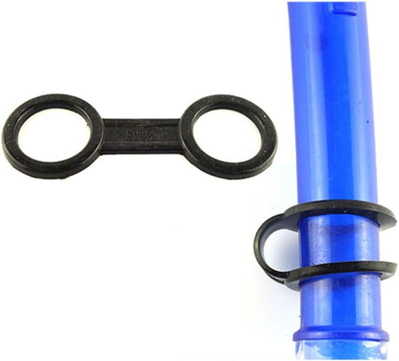 Eoutstanding Silicone Snorkel Keeper 5PCS Black Scuba Diving Silicone Snorkel Mask Holder Eight-Button Clip Lock Kit - Image 5