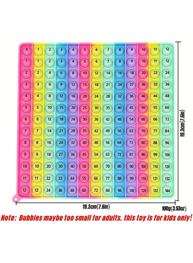 Marcon Black S 12x12 Multiplication Math Fidget Toy Educational Games For Kids - Image 3