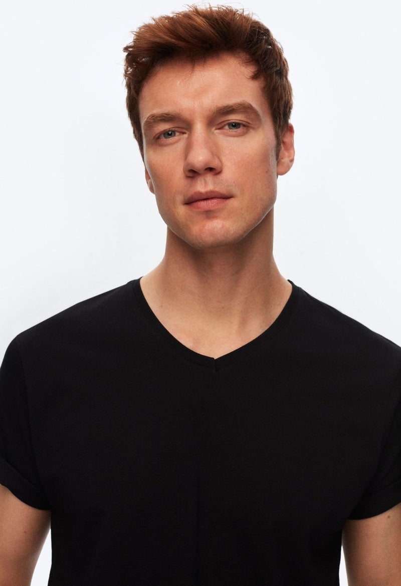 D'S DAMAT Slim Fit Black T-shirt 4HC141996755M - Image 2