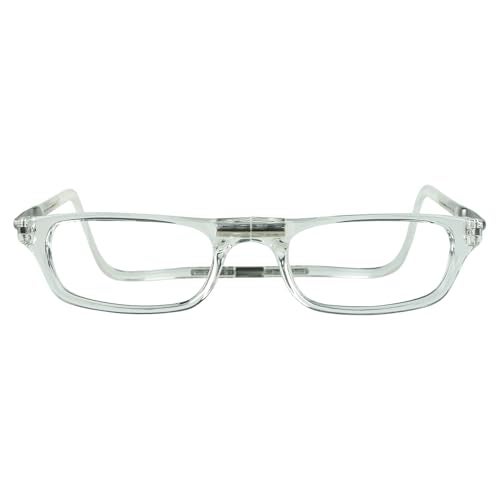Clic Magnetic Reading Glasses for Men or Women, Computer Readers, Original Expandable (Clear, 1.50 Magnification) - Image 2