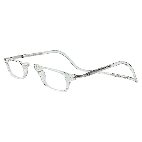 Clic Magnetic Reading Glasses for Men or Women, Computer Readers, Original Expandable (Clear, 1.50 Magnification) - Image 1