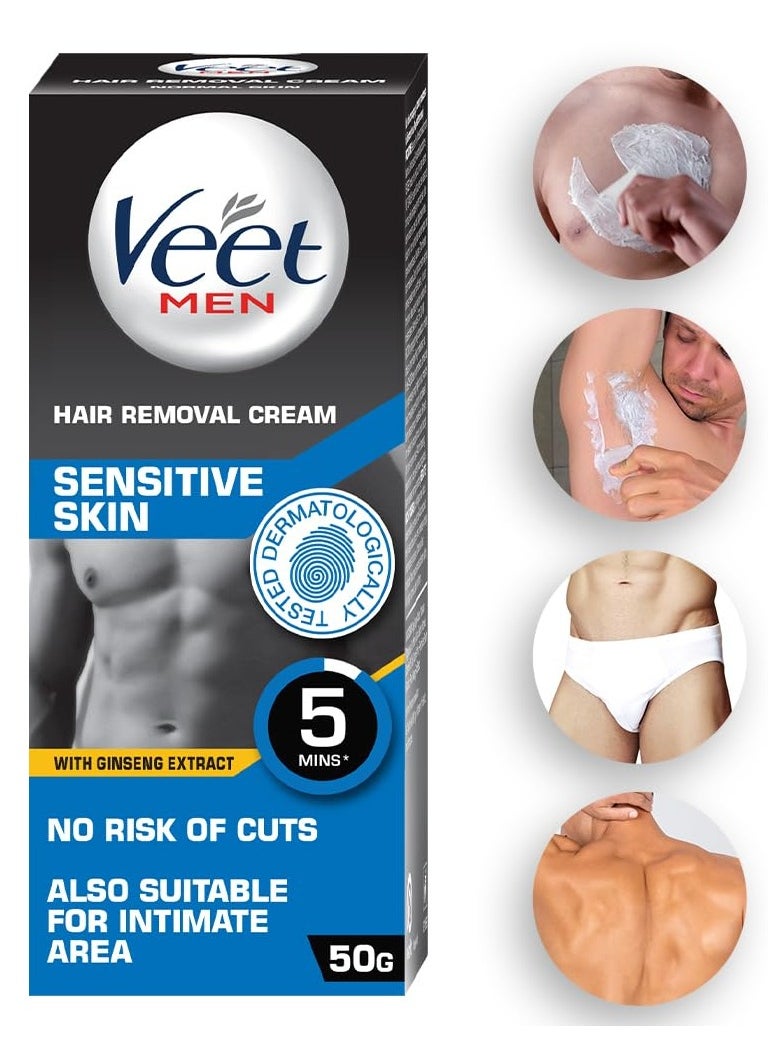 Veet - Veet Hair Removal Cream for Men Sensitive Skin 50g - Image 1