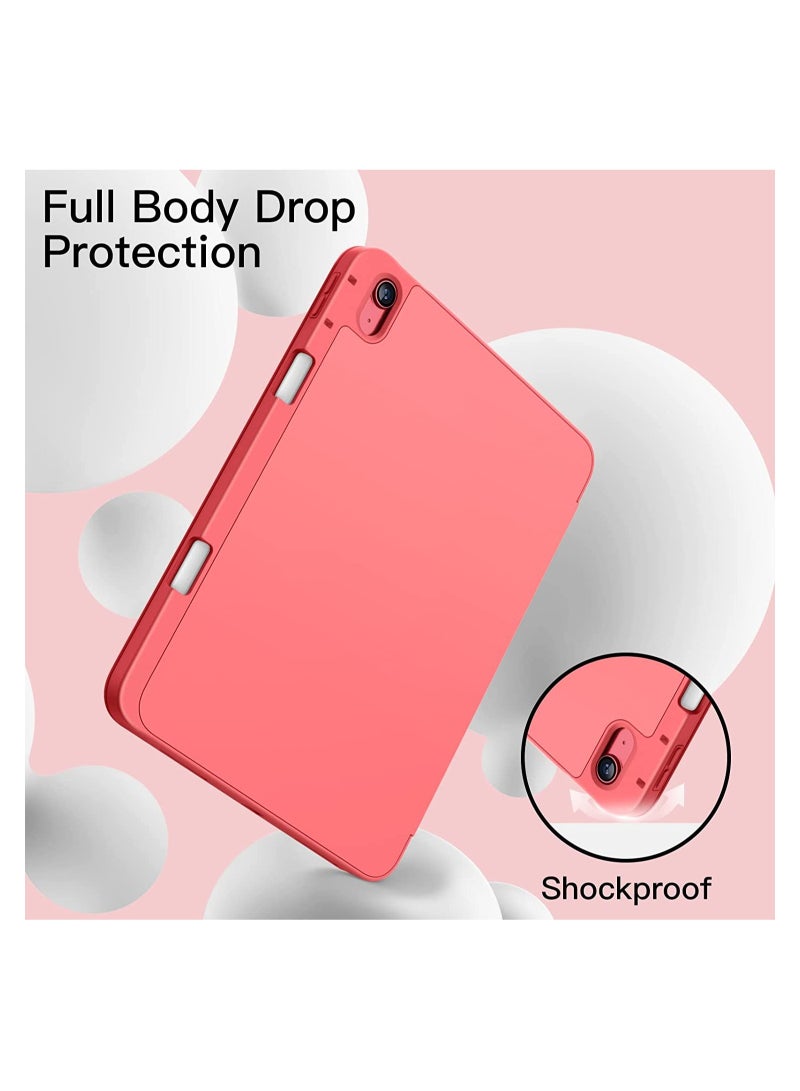 ELTRAZONE iPad Case (10.9 Inch, 2022 Model, 10th Generation) with Stylus Holder, Slim Tablet Cover with Soft TPU Back with Auto Sleep/Wake (Watermelon) - Image 4