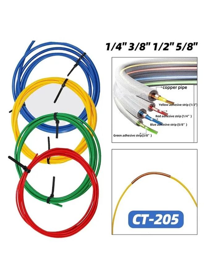 1 4 Inch Red PE Plastic Copper Tube Bender Kit Anti Deformation Pipe Protector 4 Meters - Image 4