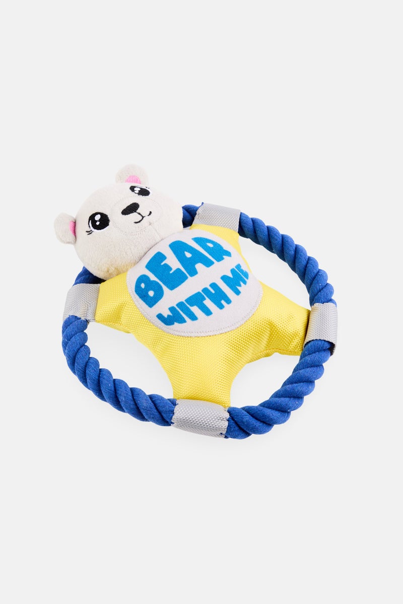 Posh Paws Bear With Me Rope Disc, Multicolor  - Image 4