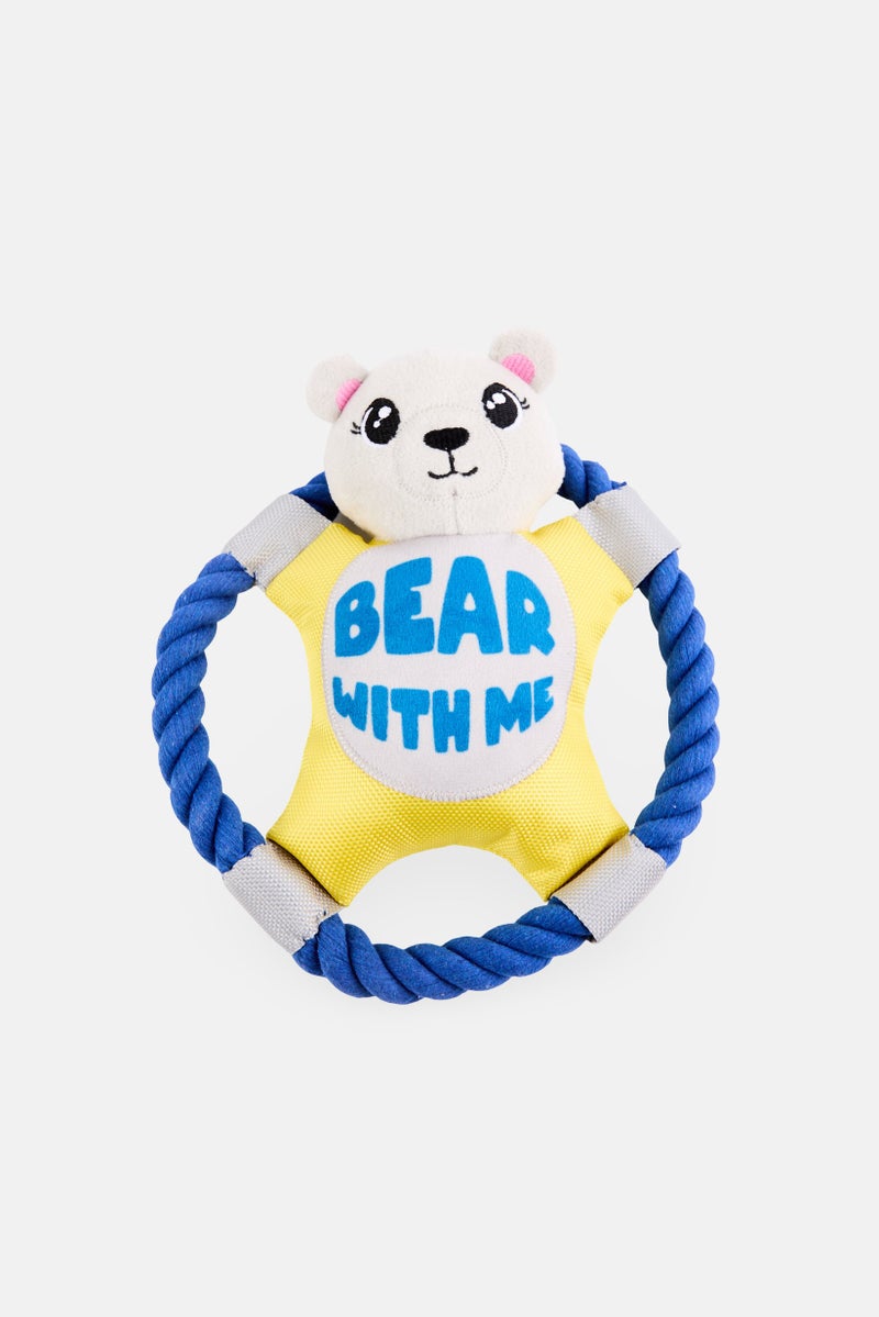 Posh Paws Bear With Me Rope Disc, Multicolor  - Image 2