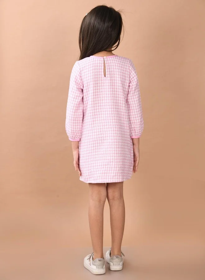 LILPICKS Houndstooth Pocket Dress