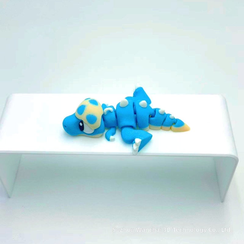 3D Printed Multi-Color Little Dinosaur Toy, Educational Decoration Mini Figure with Movable Joints for  Kids - Image 3