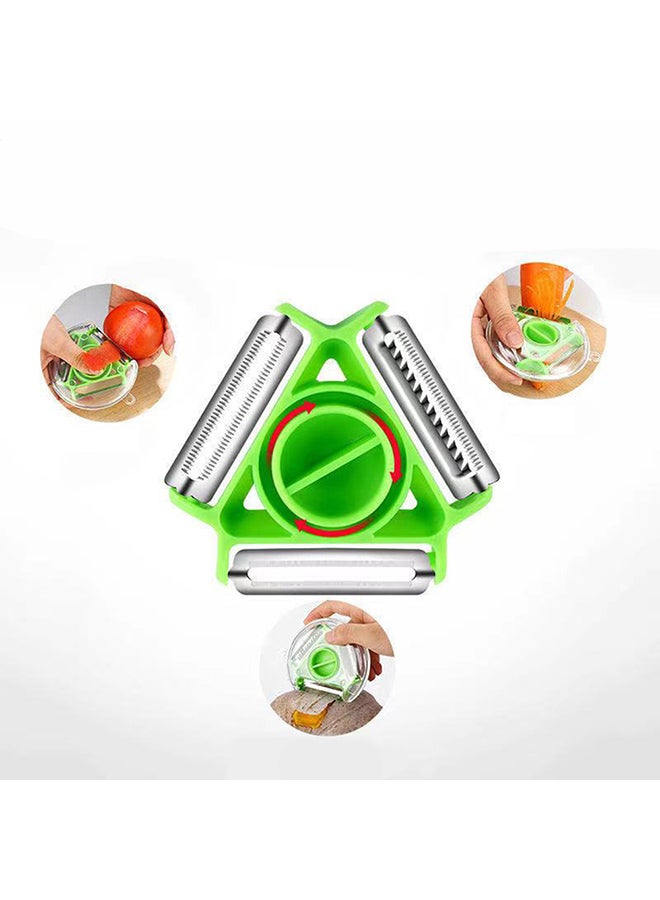 O Ozone 3 in 1 Peeler Set [ Multi Style Stainless Steel Peeler ] [ Potato Peeler Apple Peeler ] Perfect for Peeling Vegetables & Fruits [ Three Blade Design ]  - Image 2