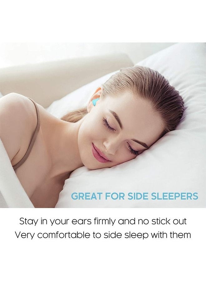 Ant - 12 Piece Sleep Earplugs，Reusable Silicone Earplugs，Sleep Earplugs with High Decibel Noise Protection，Waterproof Earplugs for Sleep Learning Snoring - Image 1